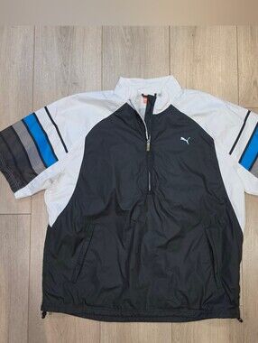 Puma Sport Lifestyle Short Sleeve Golf Windbreaker Pullover XXL